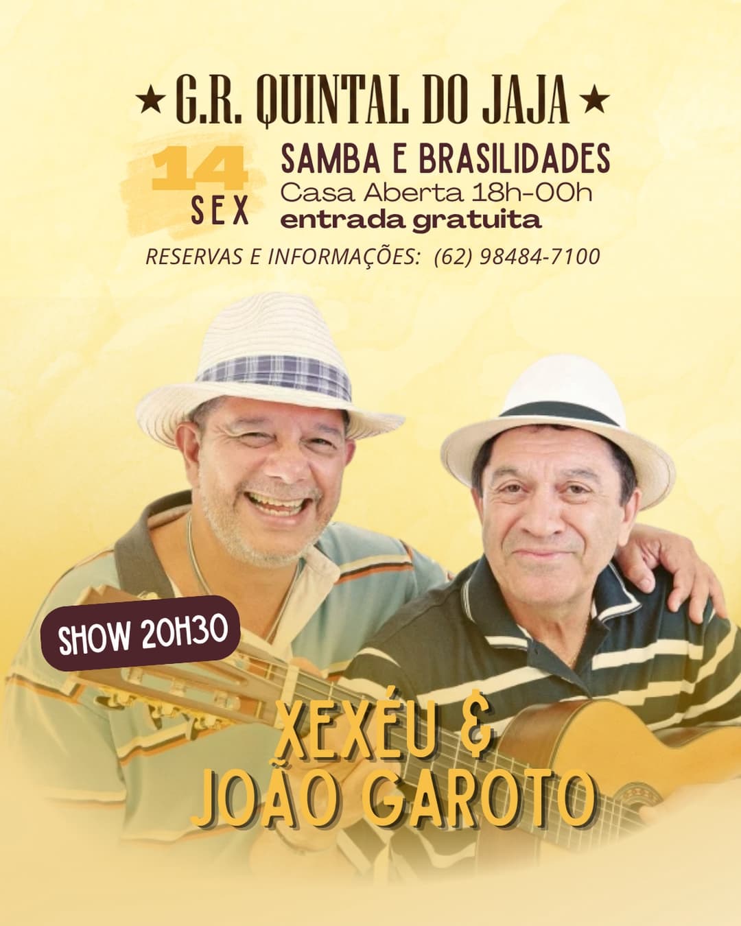Flyer de Xexéu & João Garoto