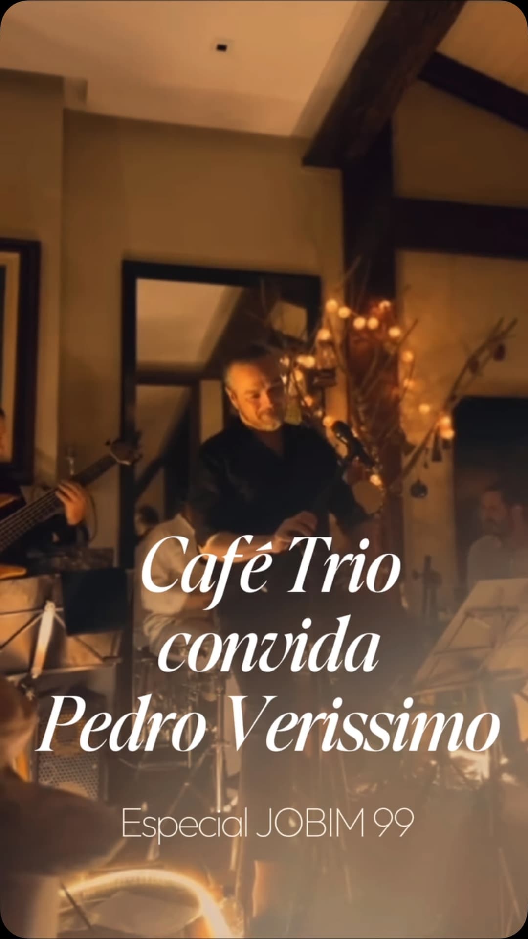 Flyer de Café Trio convida Pedro Verissimo