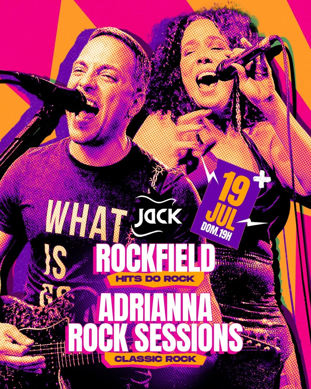 Flyer de Rockfield e Adrianna Rock Sessions
