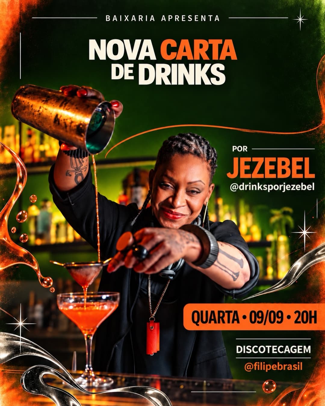 Flyer de Brasil e Baixaria