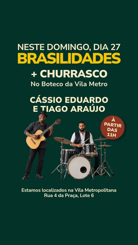 Flyer de Cássio Eduardo e Tiago Araújo