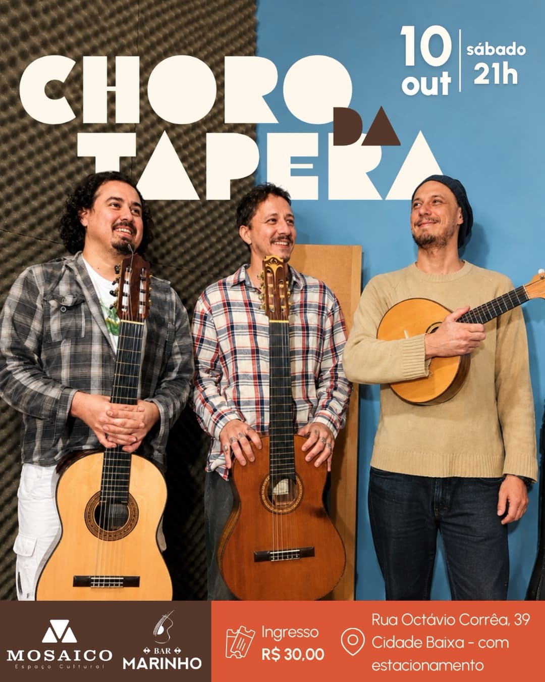 Flyer de Choro da Tapera
