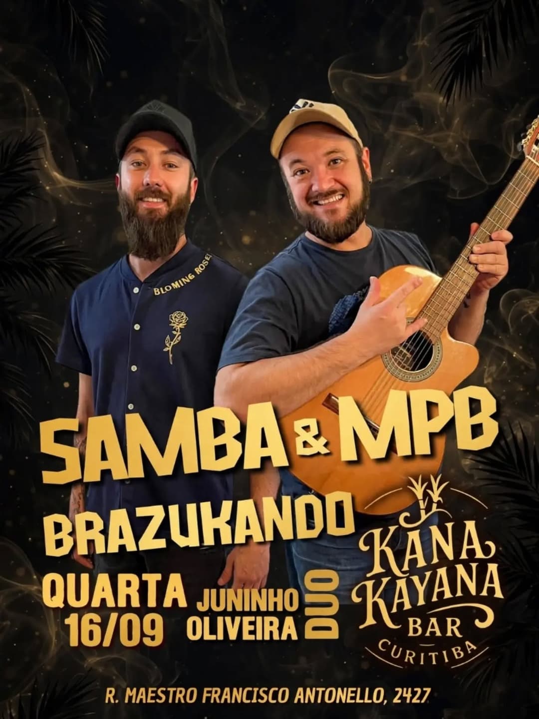 Flyer de Juninho Brazukando Duo
