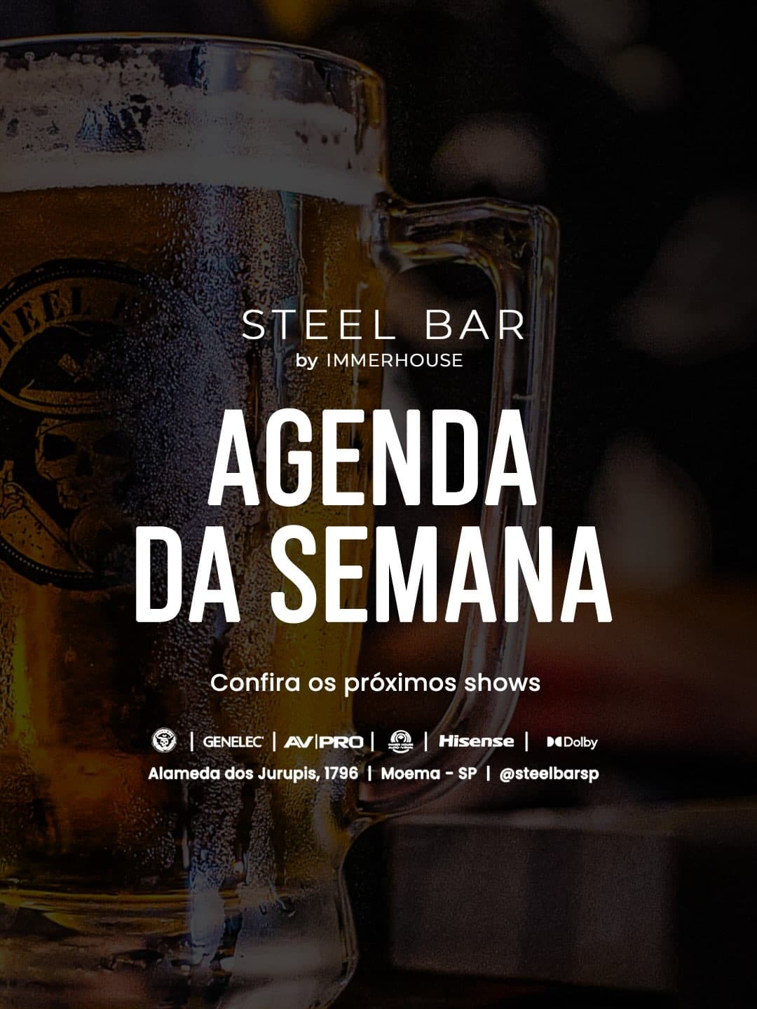 Flyer de Steel Band Reunion e Igor Godoi
