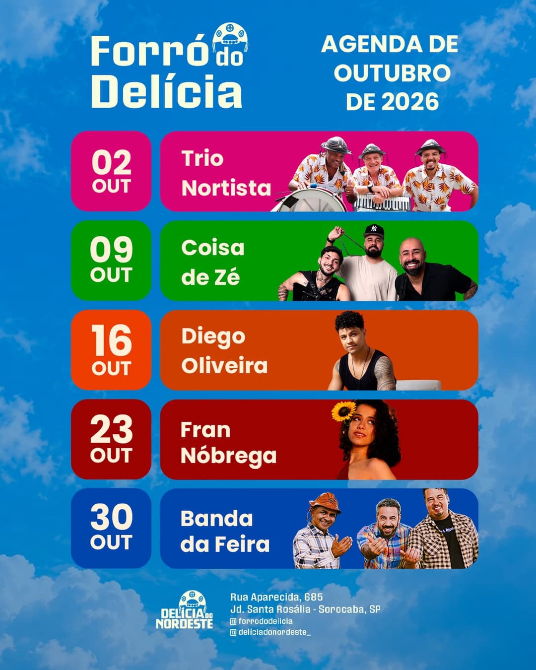 Flyer de Fran Nóbrega