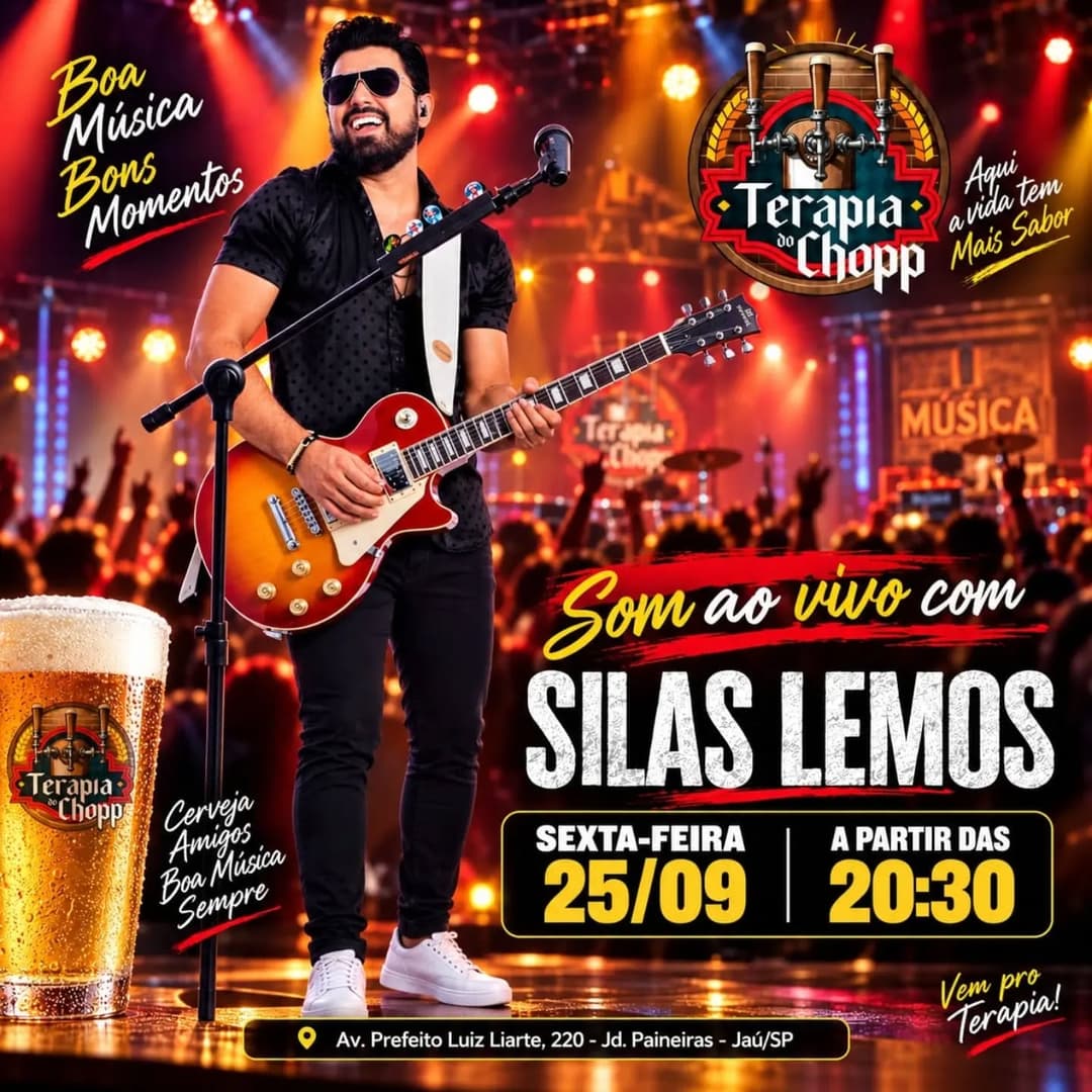 Flyer de Silas Lemos