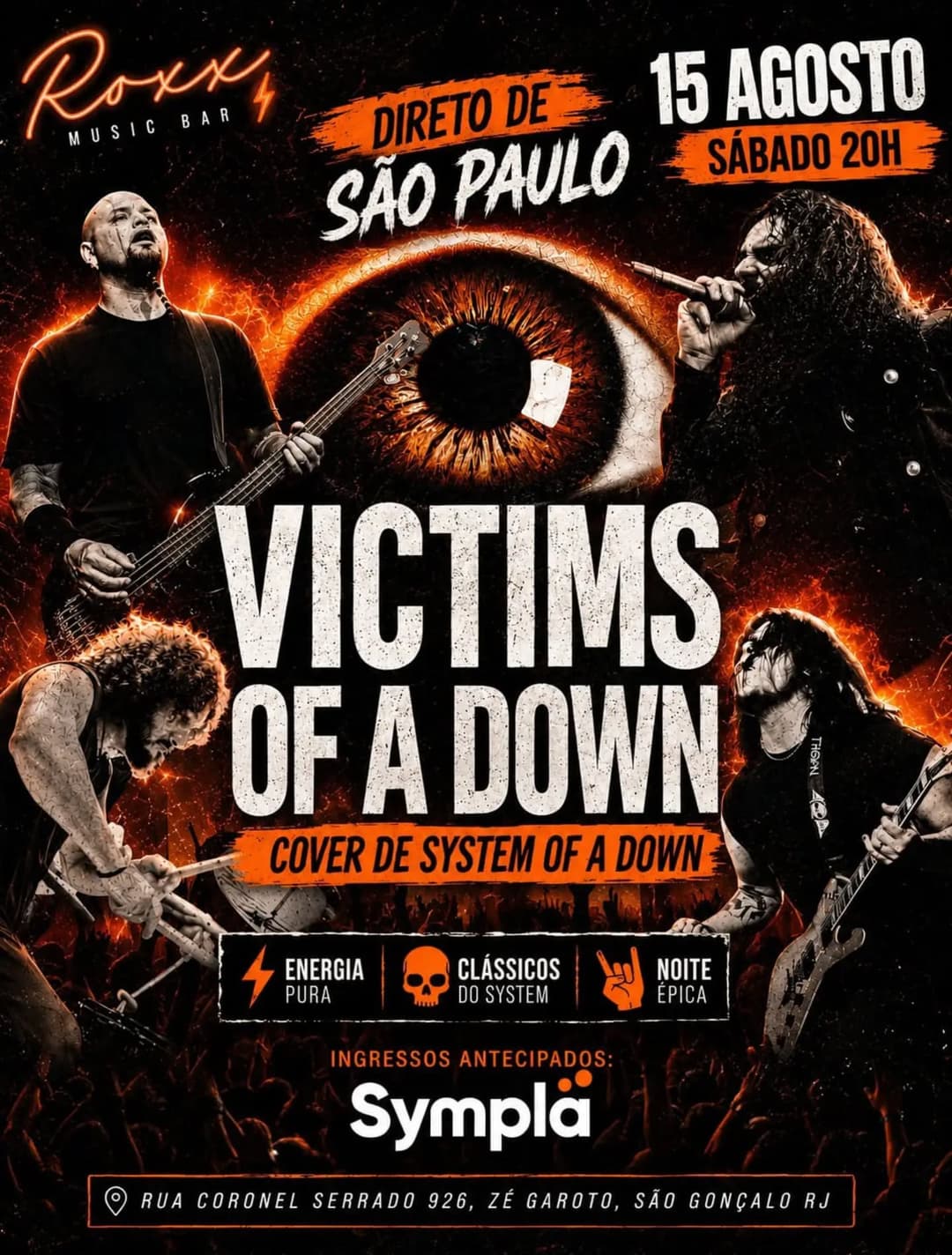 Flyer de Victims of a Down