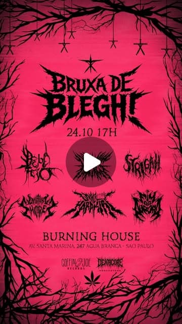 Flyer de Honos, Unholy Harakiri e mais 4 artistas
