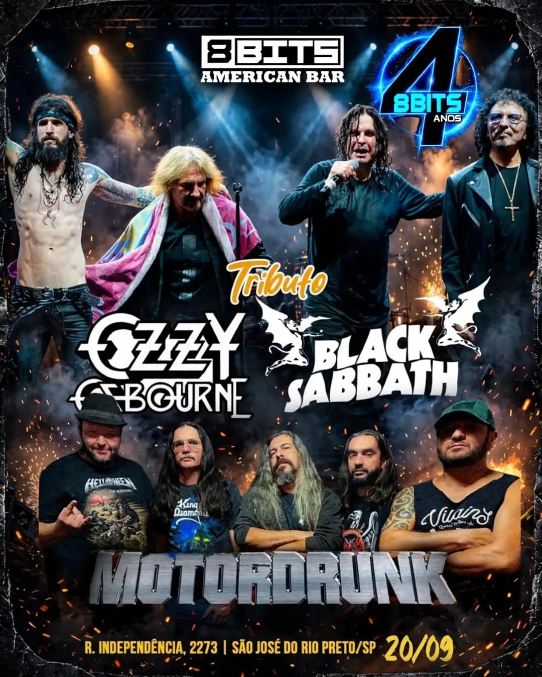 Flyer de Banda Motordrunk
