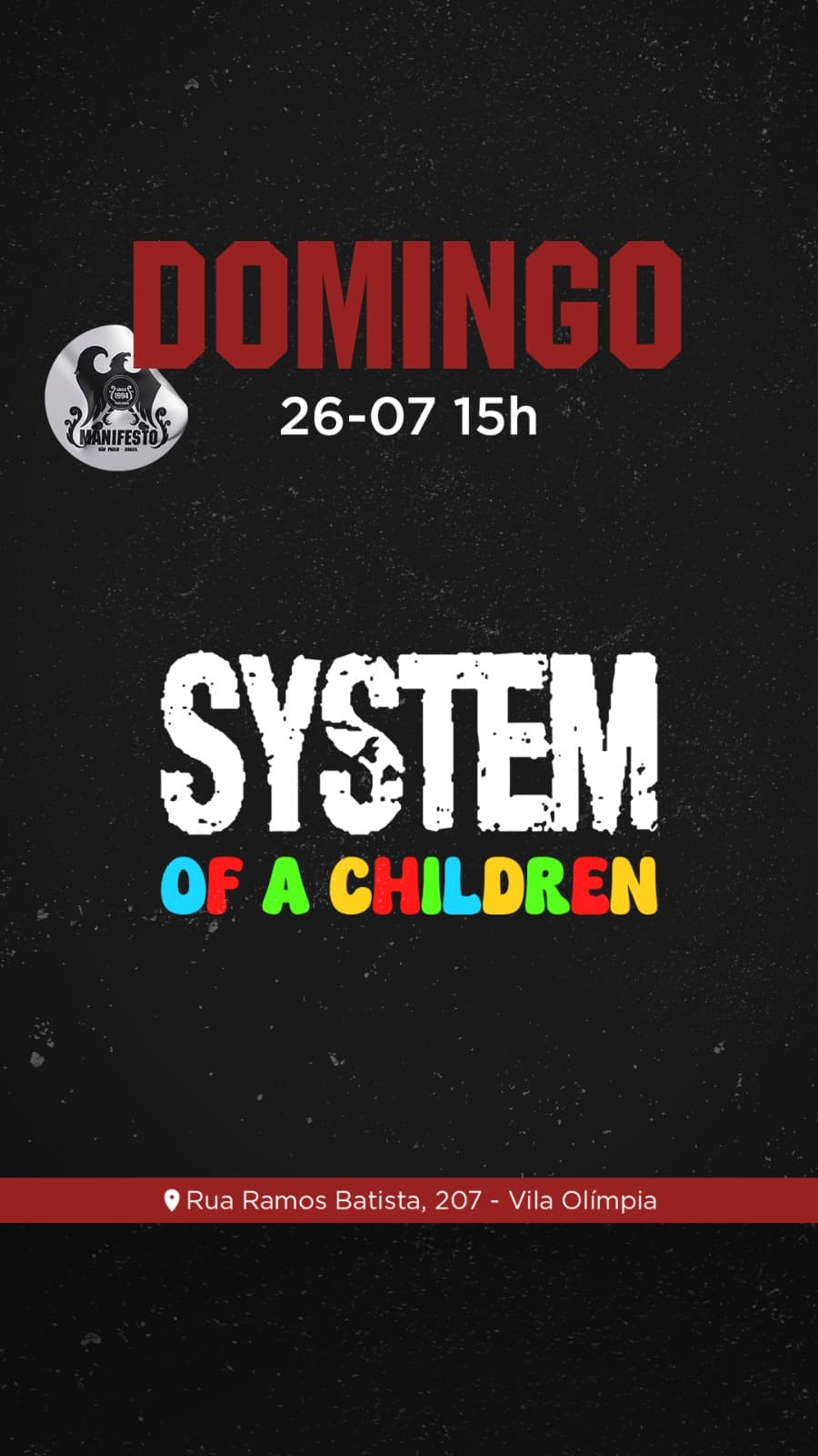 Flyer de System of a Children