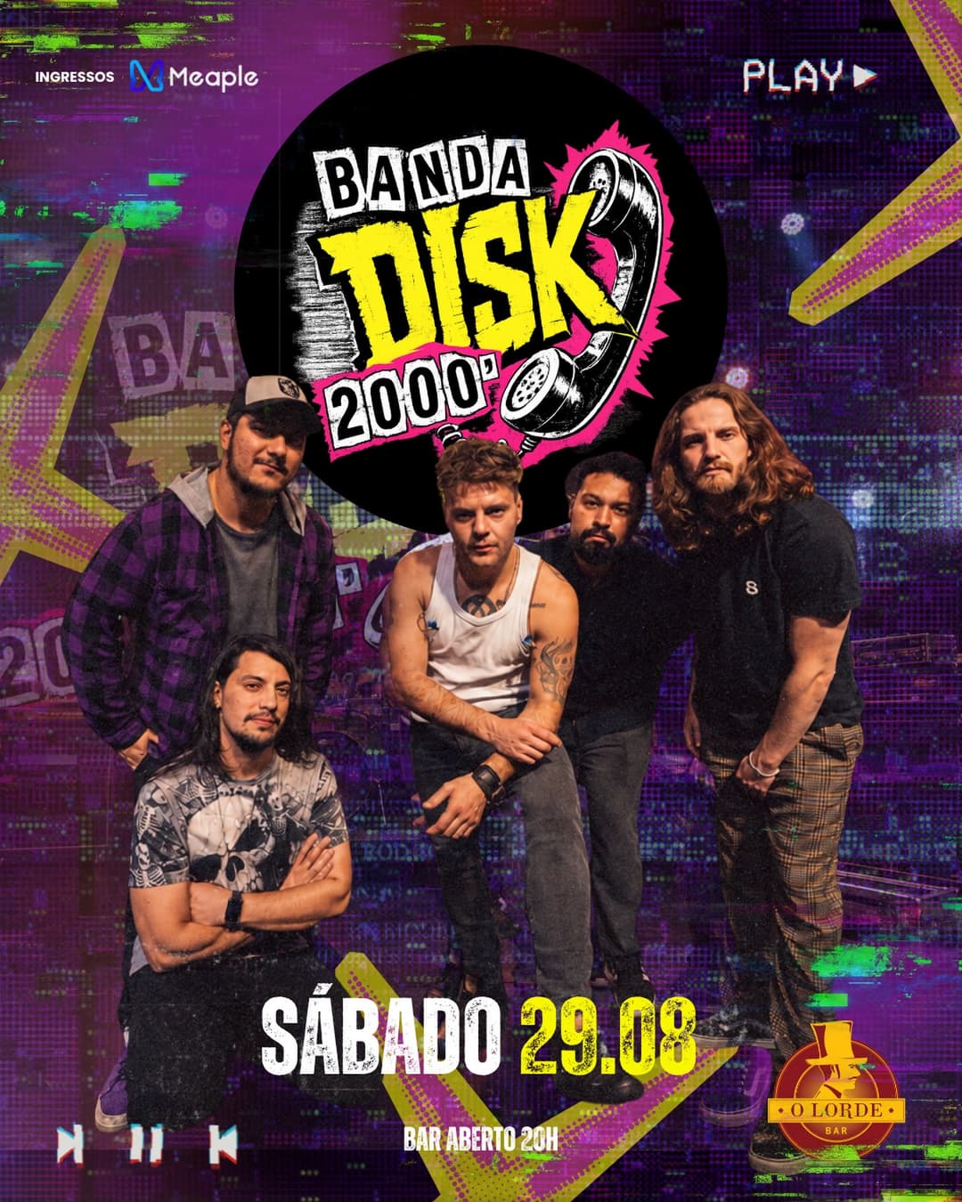 Flyer de Banda Disk 2000