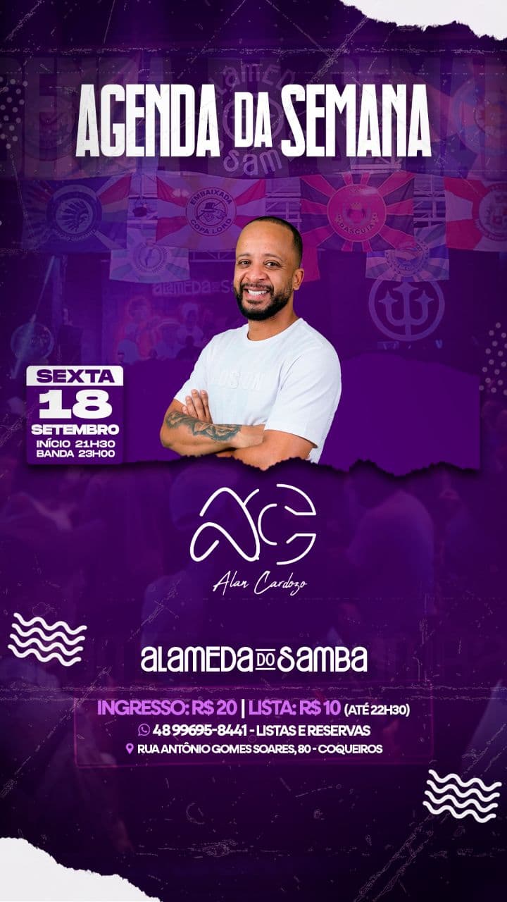 Flyer de Alan Cardozo