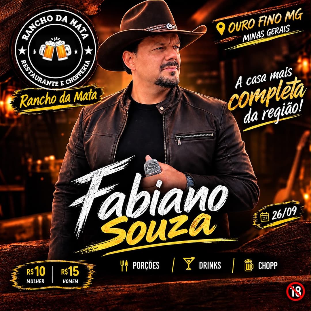 Flyer de Fabiano Souza