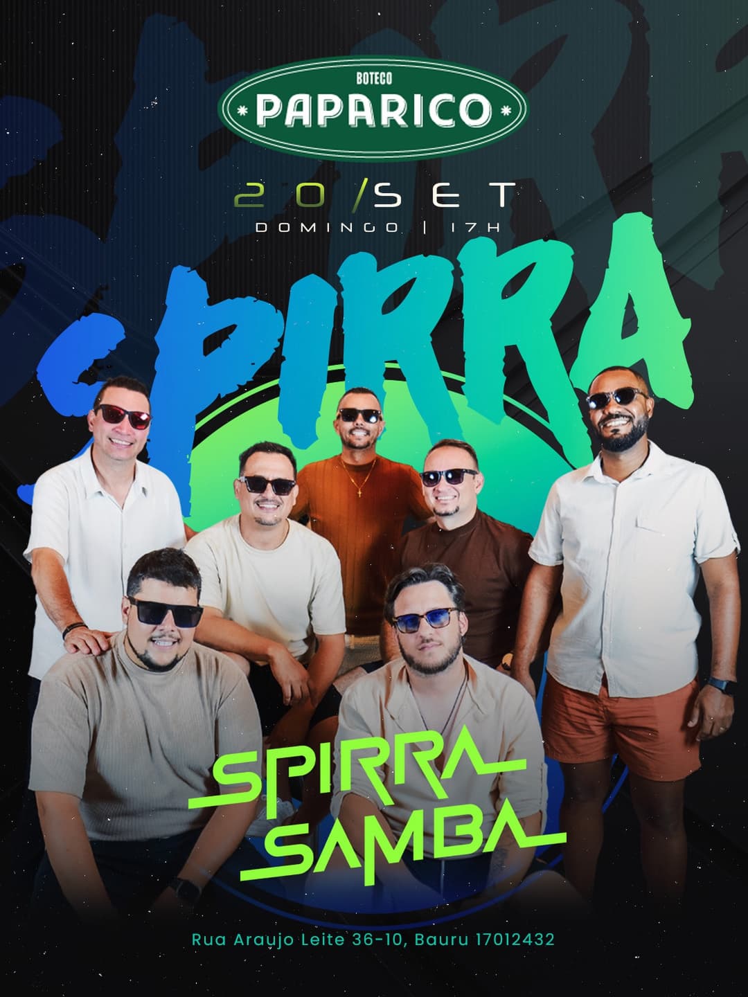 Flyer de Spirra Samba