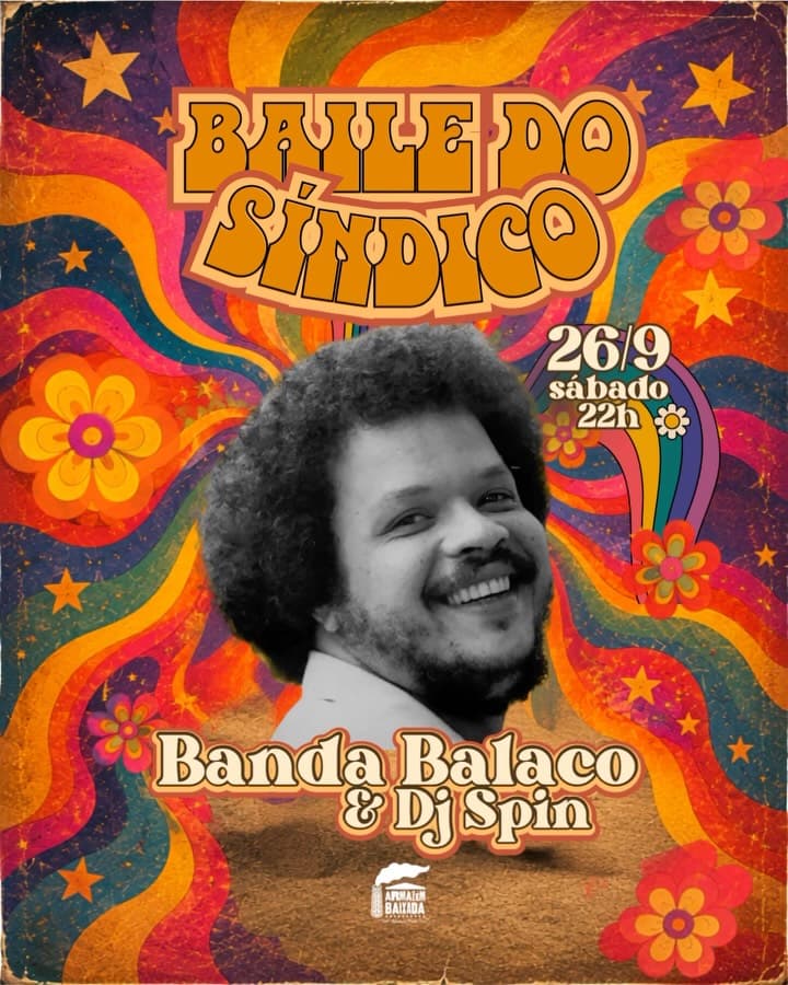 Flyer de Banda Balaco e Dj Spin