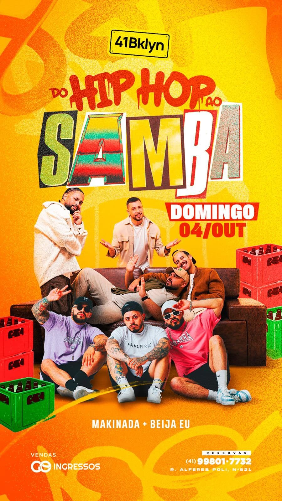 Flyer de Beija Eu! e makinadaoficial