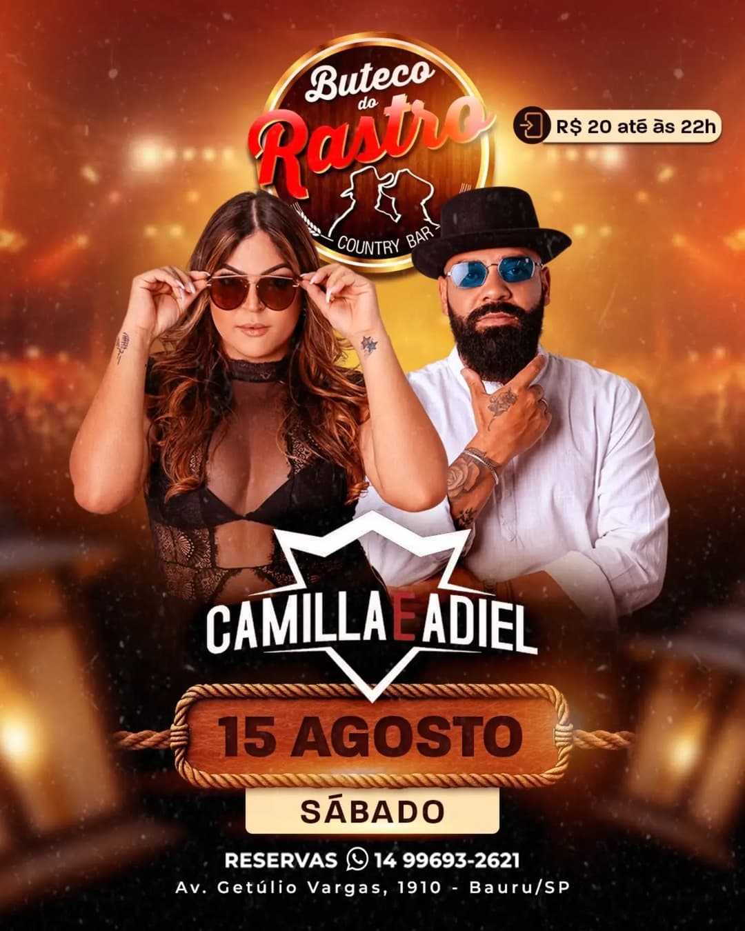 Flyer de Os 3 Sertanejos