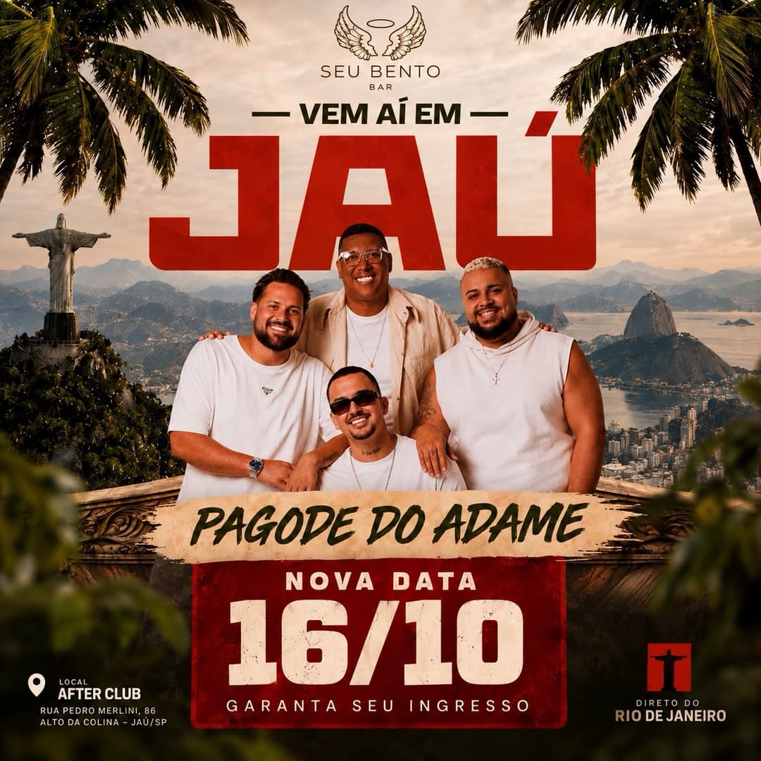 Flyer de Pagode do Adame
