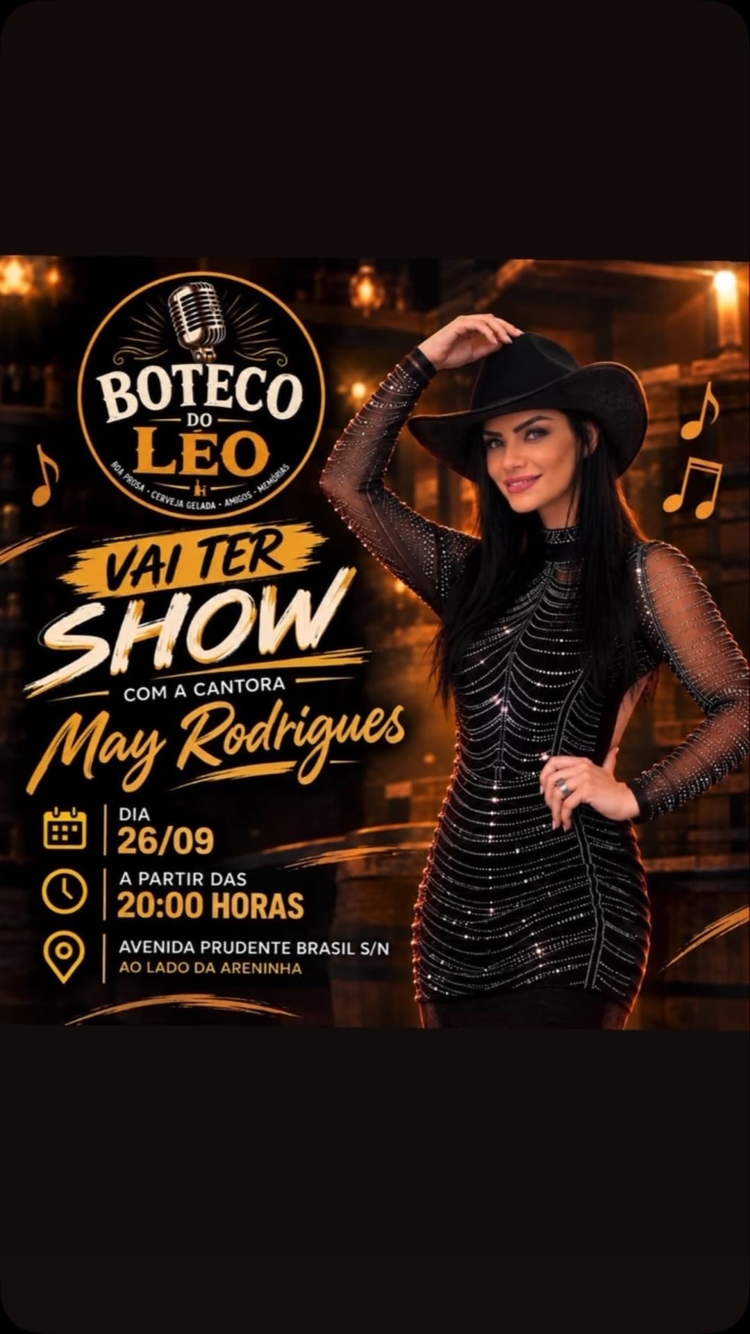 Flyer de May Rodrigues