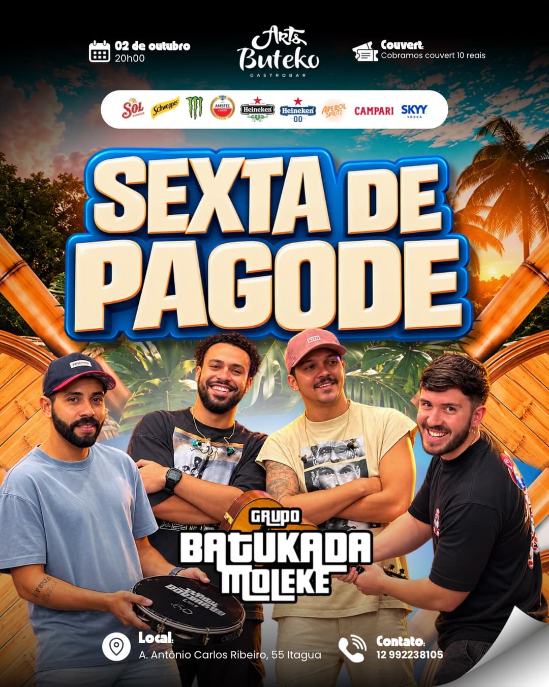 Flyer de Grupo Batukada Muleke
