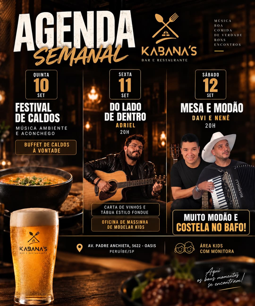 Flyer de Adriell Veiga