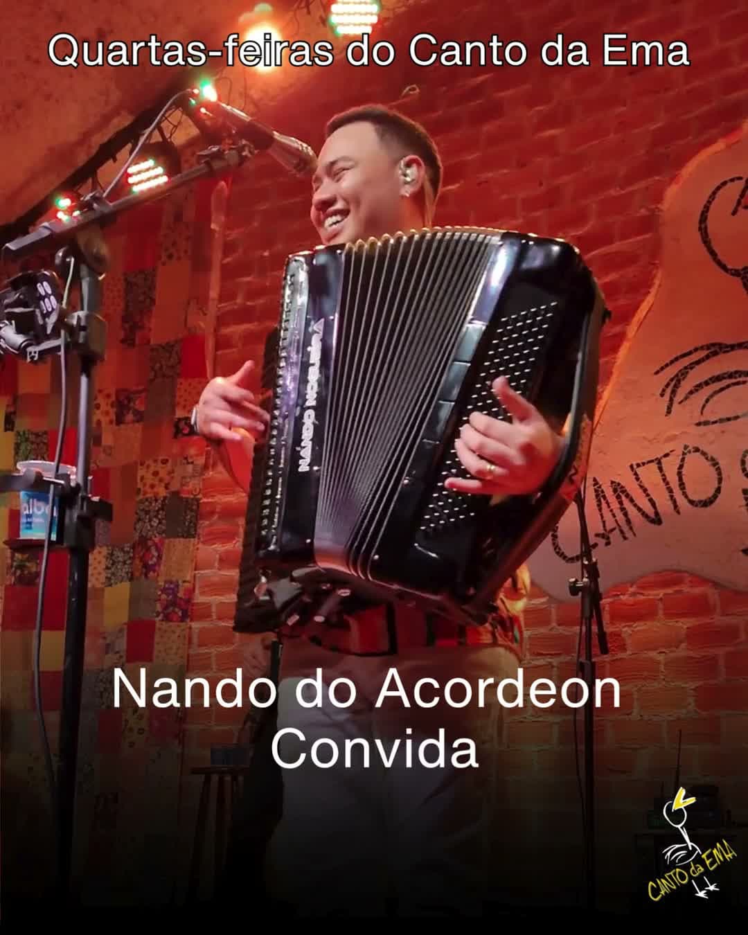 Flyer de Nando do Acordeon, Dj Celinho Forro e mais 1 artista