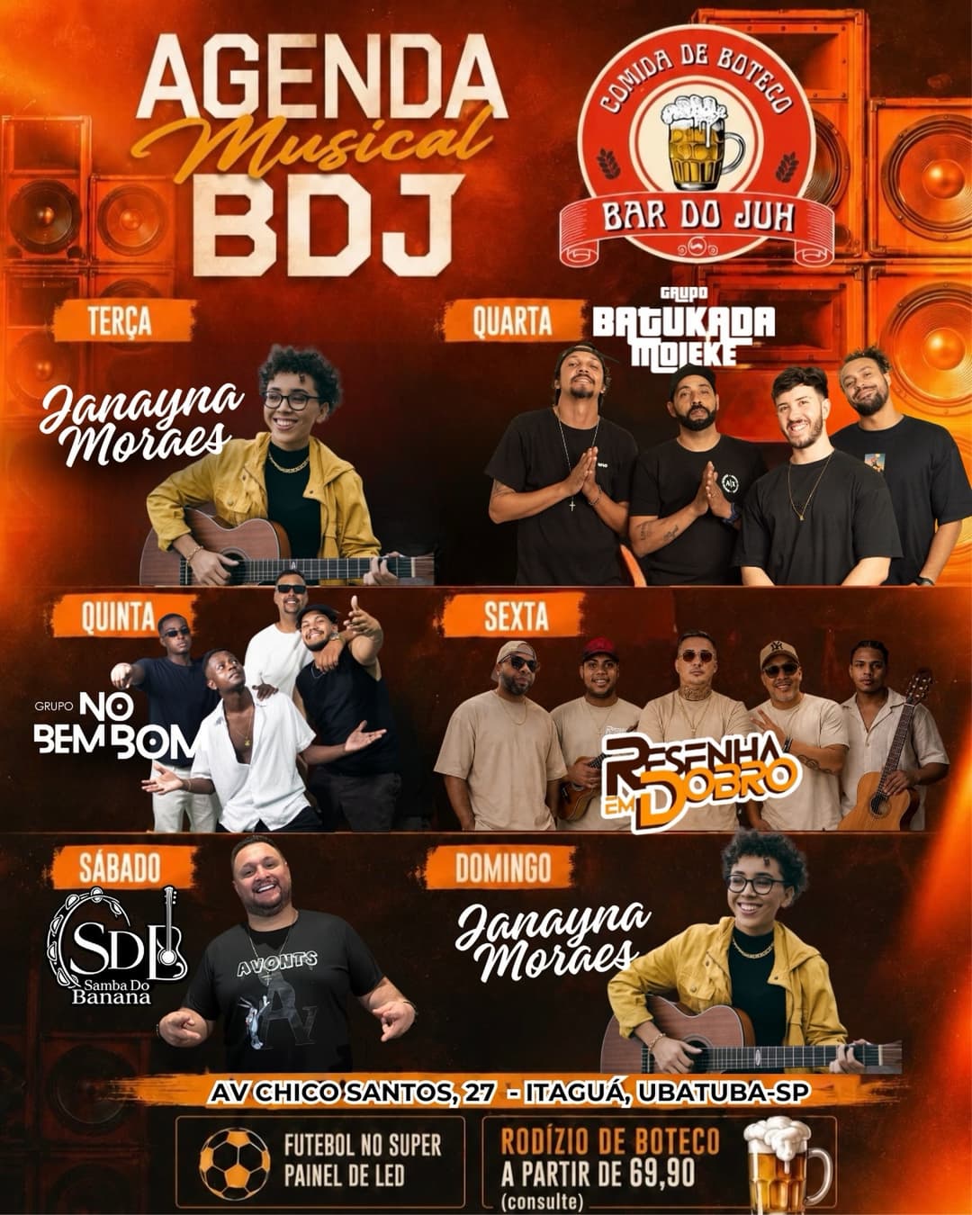 Flyer de Janayna Moraes
