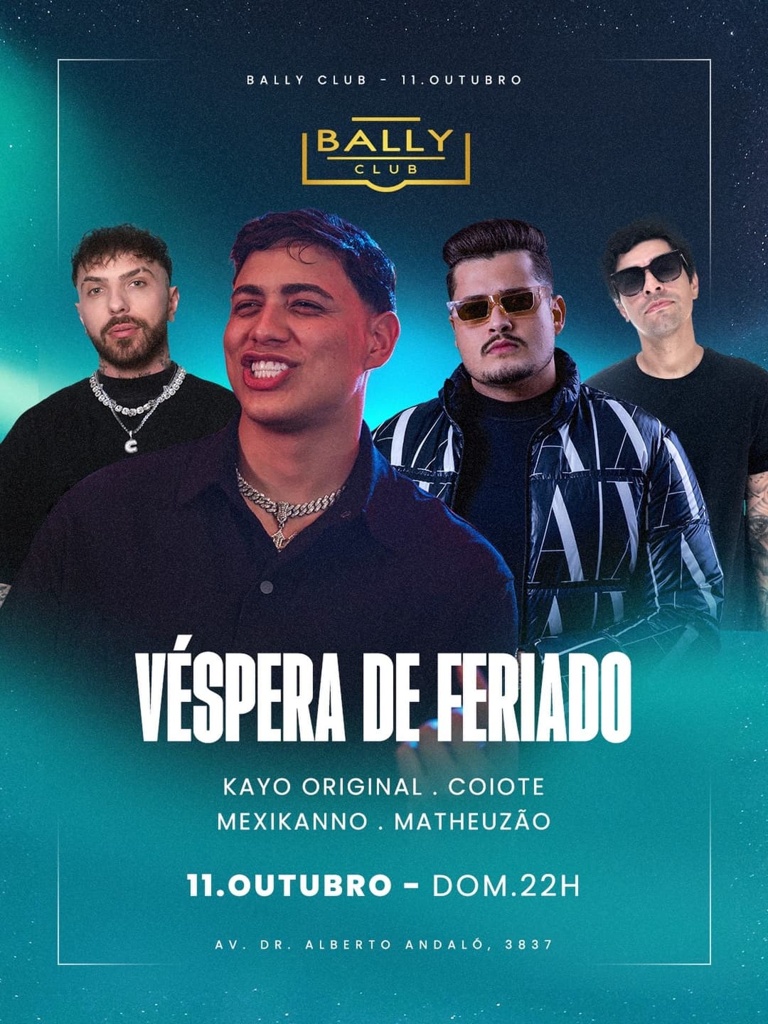 Flyer de Kayo Original, Coiote, Mexikanno e Matheuzão