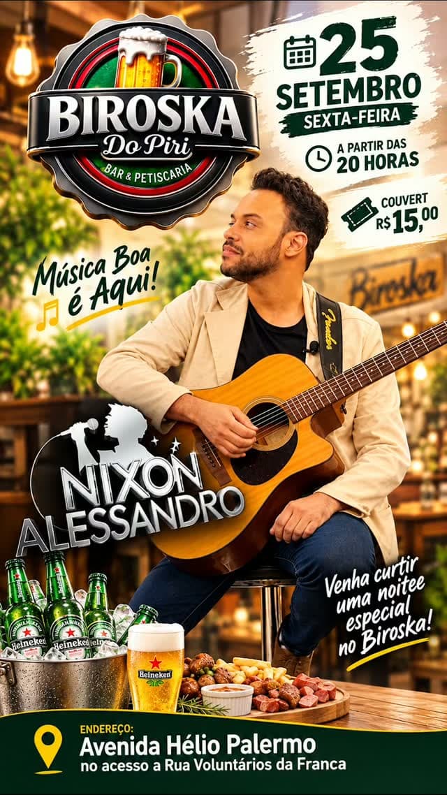 Flyer de Nixon Alessandro