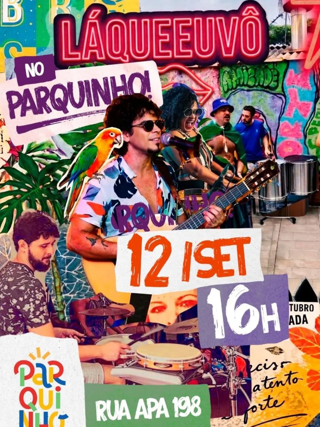 Flyer de Lá Que Eu Vô