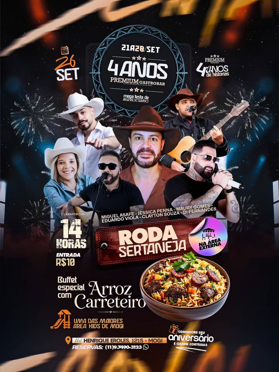 Flyer de Eduardo Viola, Clayton de Souza e mais 4 artistas