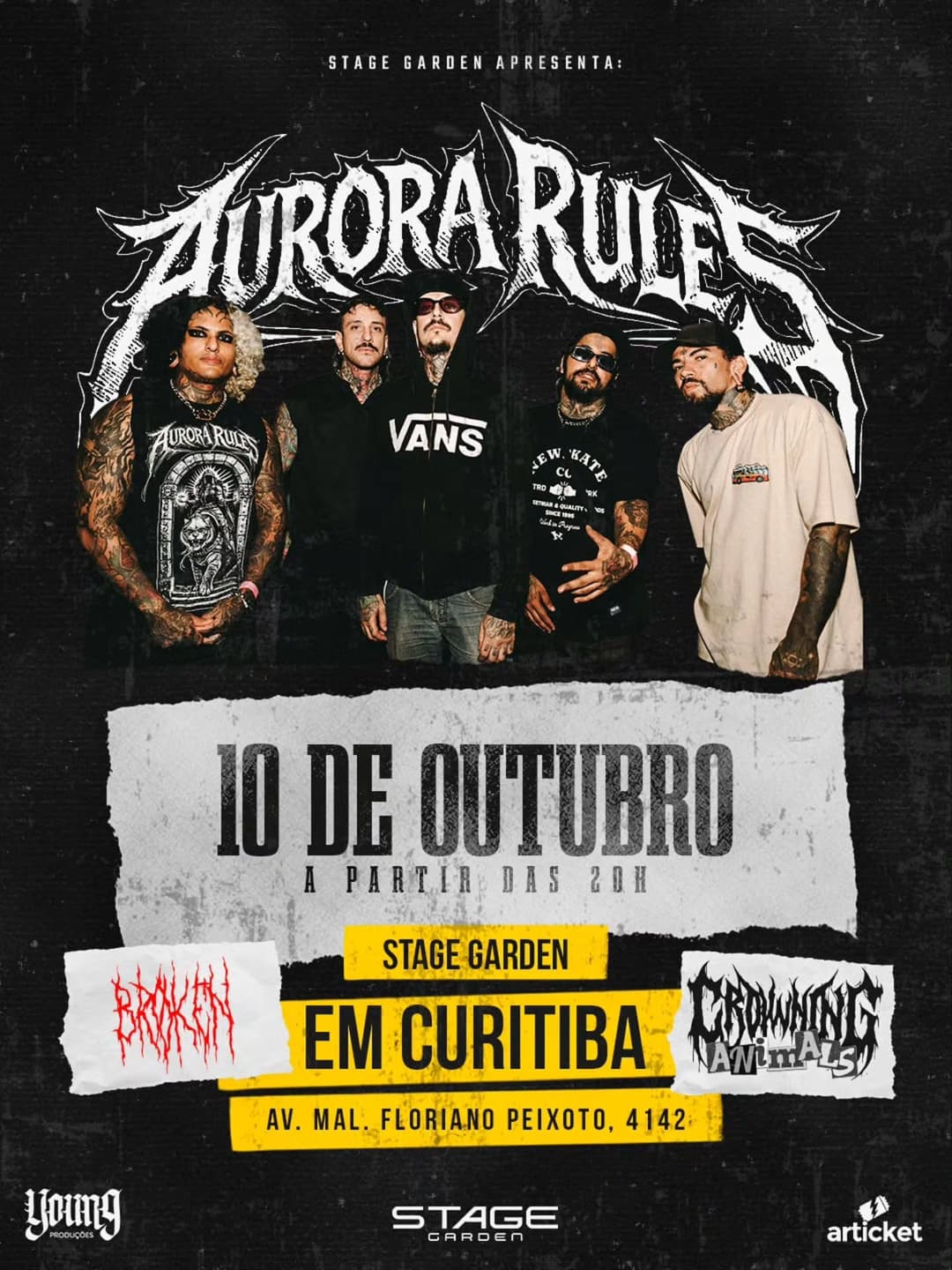 Flyer de Aurora Rules, Crowning Animals e Broken