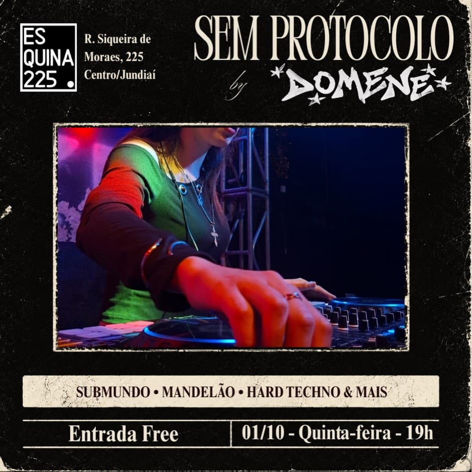 Flyer de DJ Domene