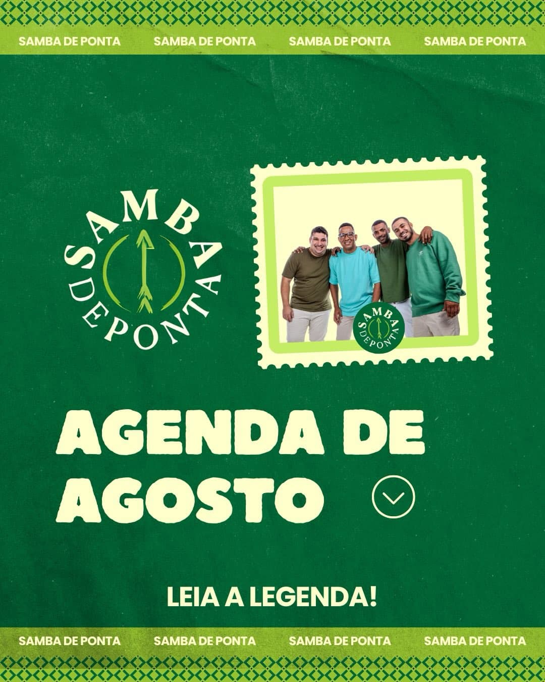 Flyer de Samba de Ponta e Nanam
