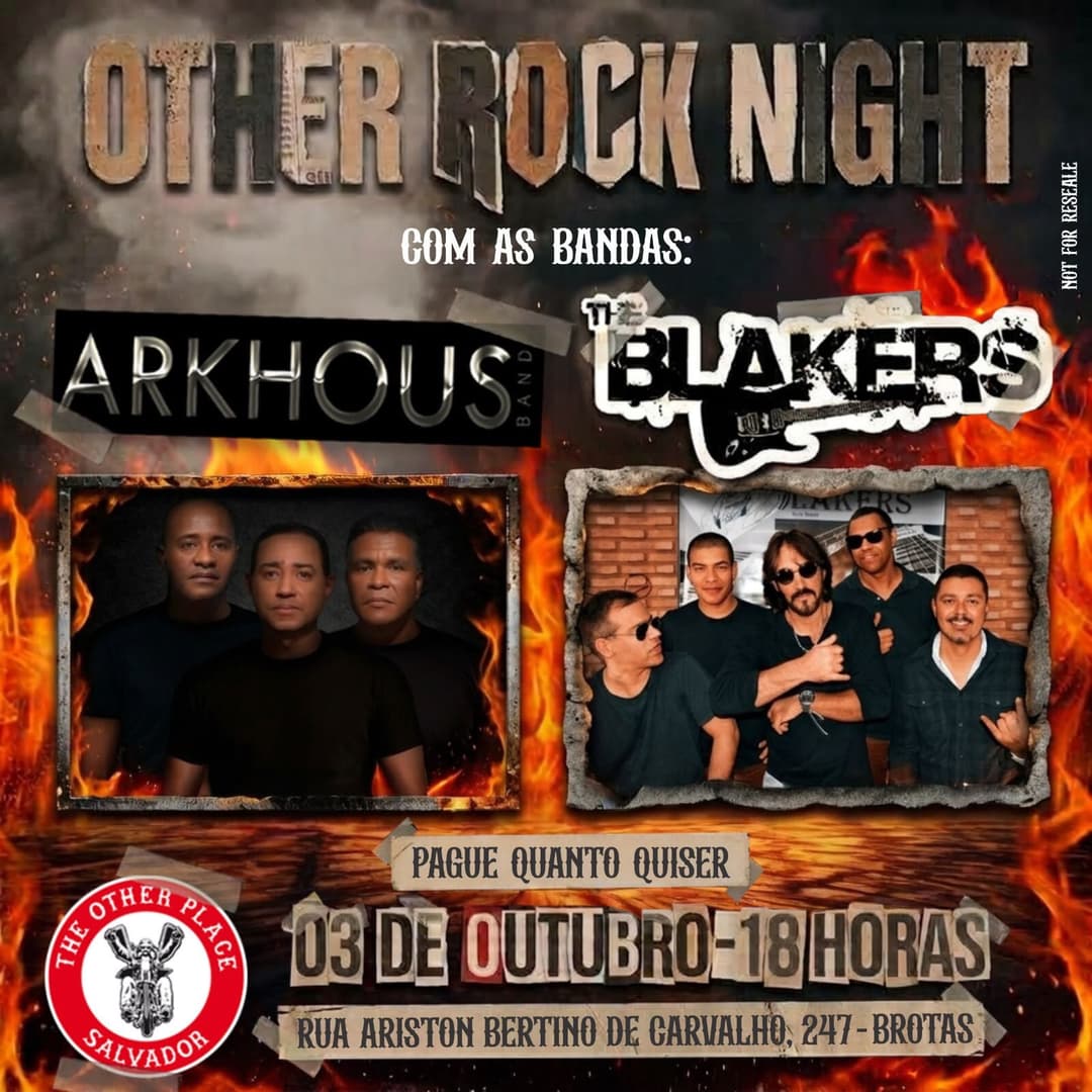 Flyer de Arkhous e The Blakers