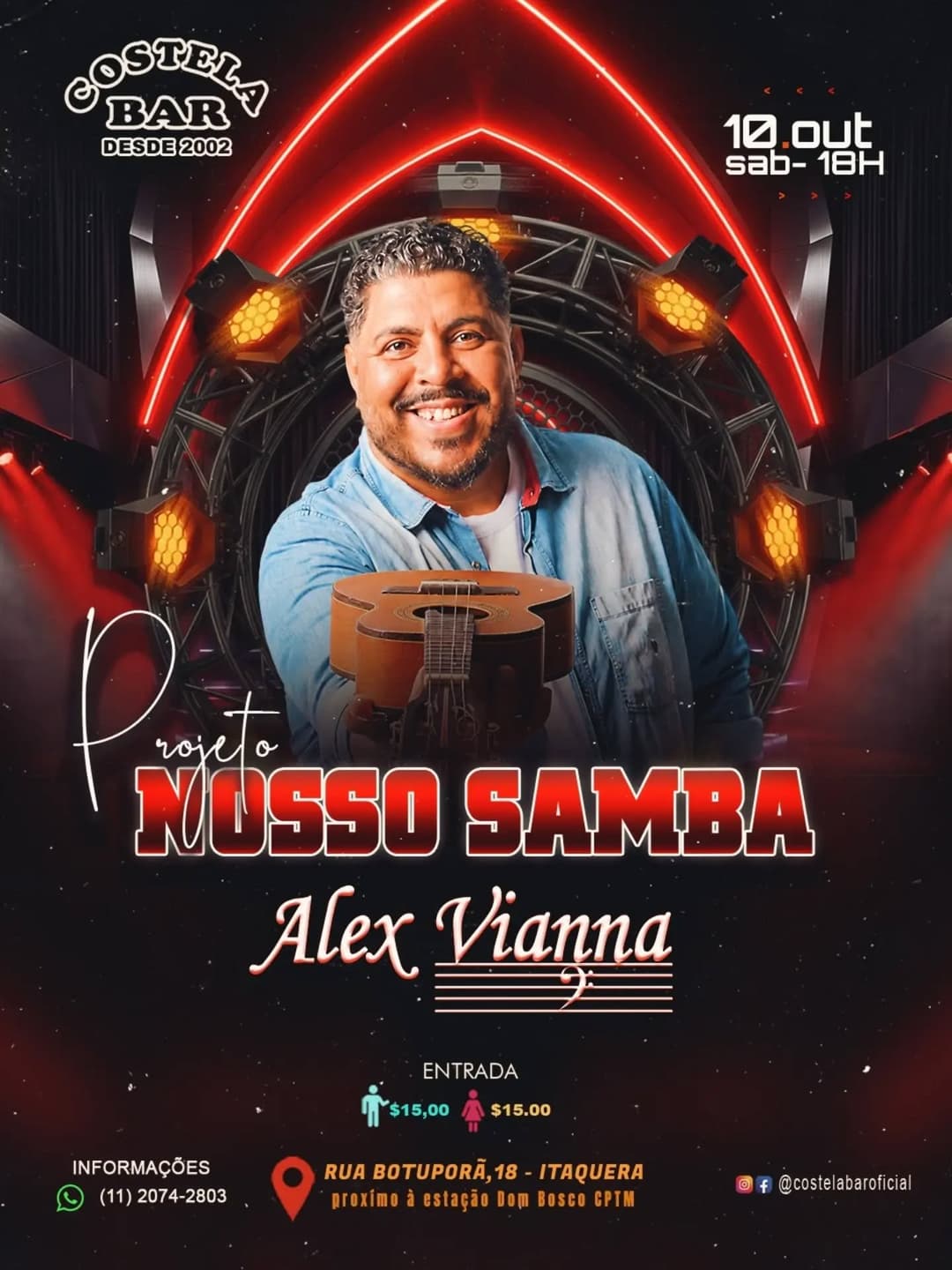 Flyer de Alex Vianna