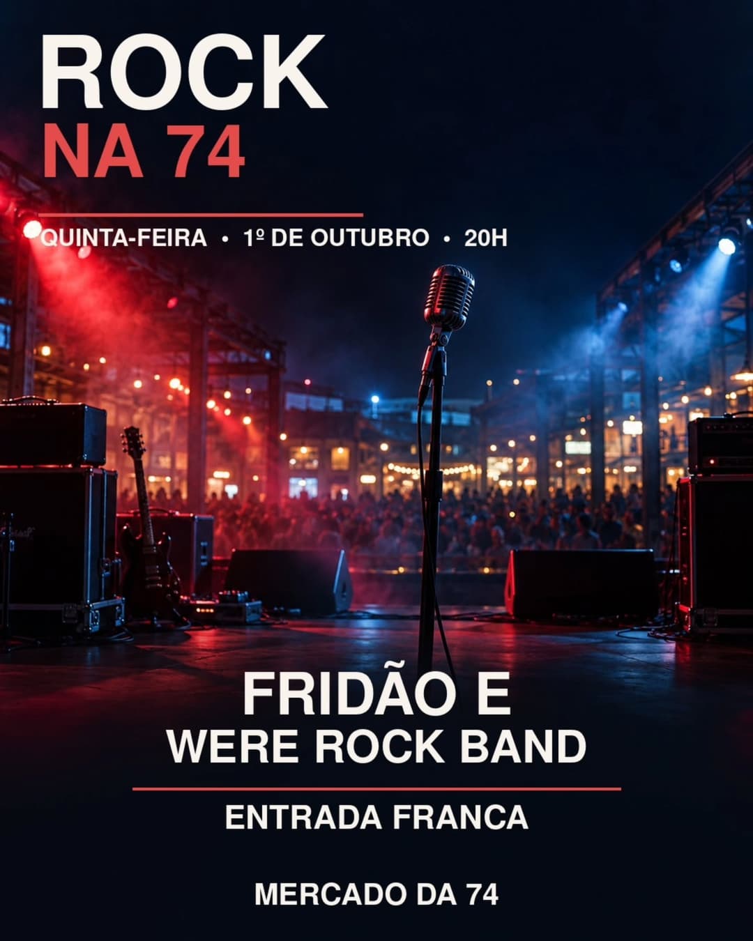 Flyer de Fridão e Were Rock Band