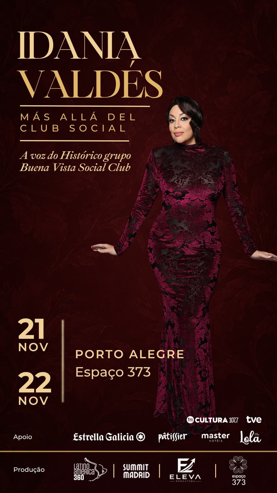 Flyer de Idania Valdés
