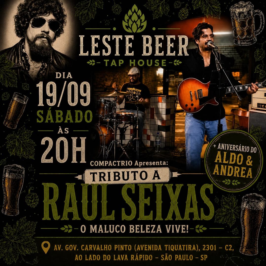 Flyer de TRIBUTO A RAUL SEIXAS