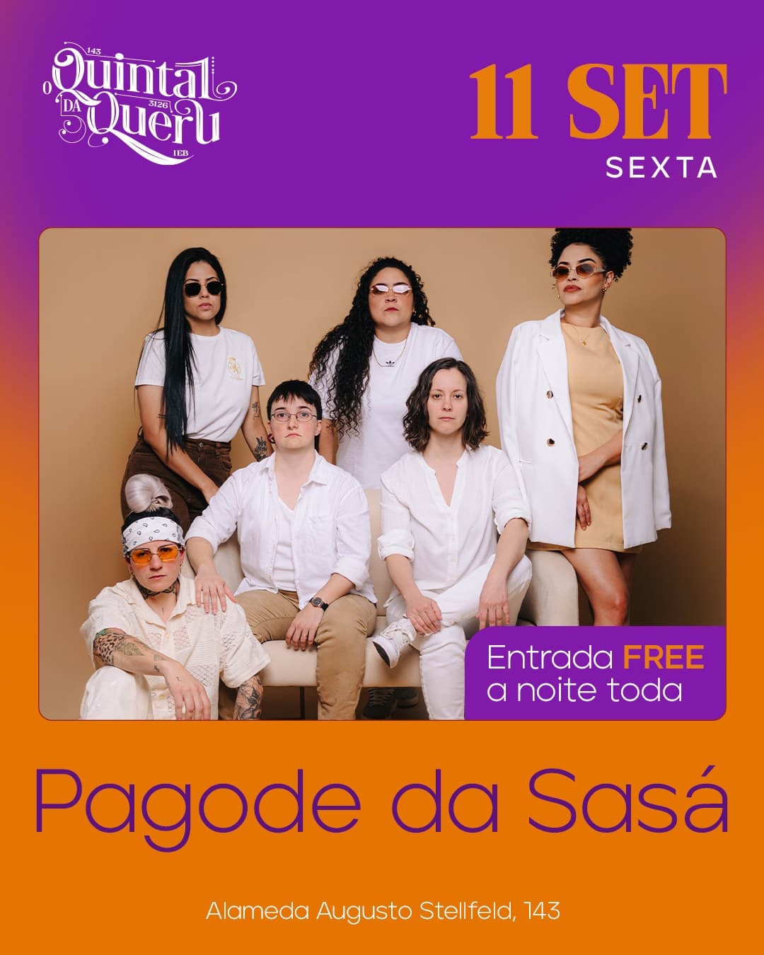 Flyer de Pagode da Sasá