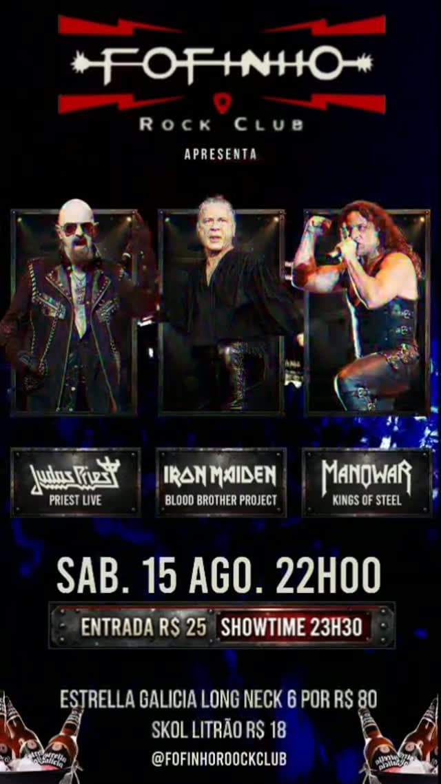 Flyer de Blood Brothers Project, Priest Live e Kings of Steel