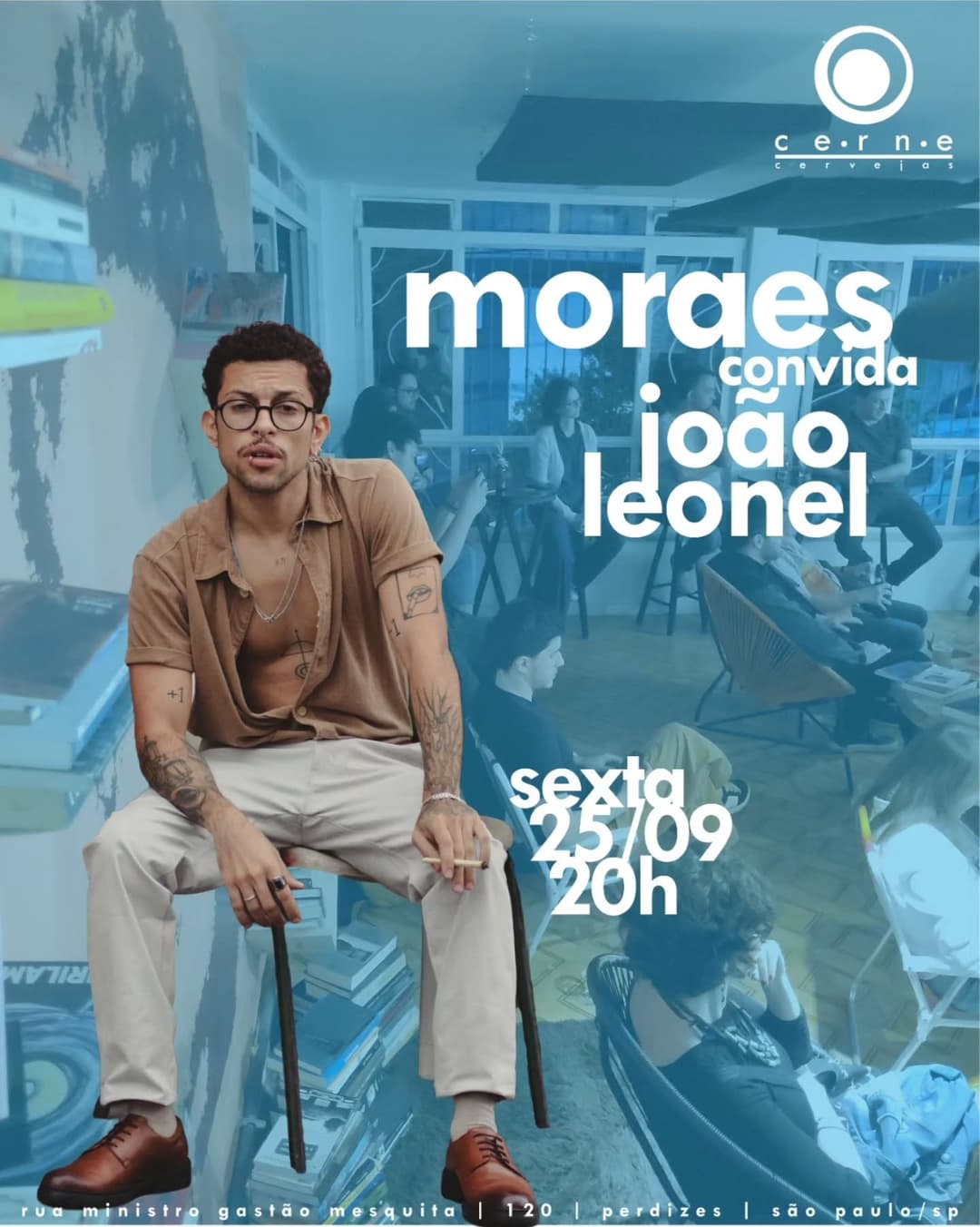Flyer de Moraes e João Leonel