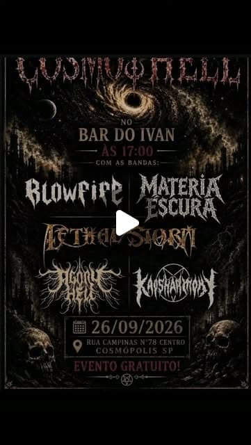Flyer de Agony Hell