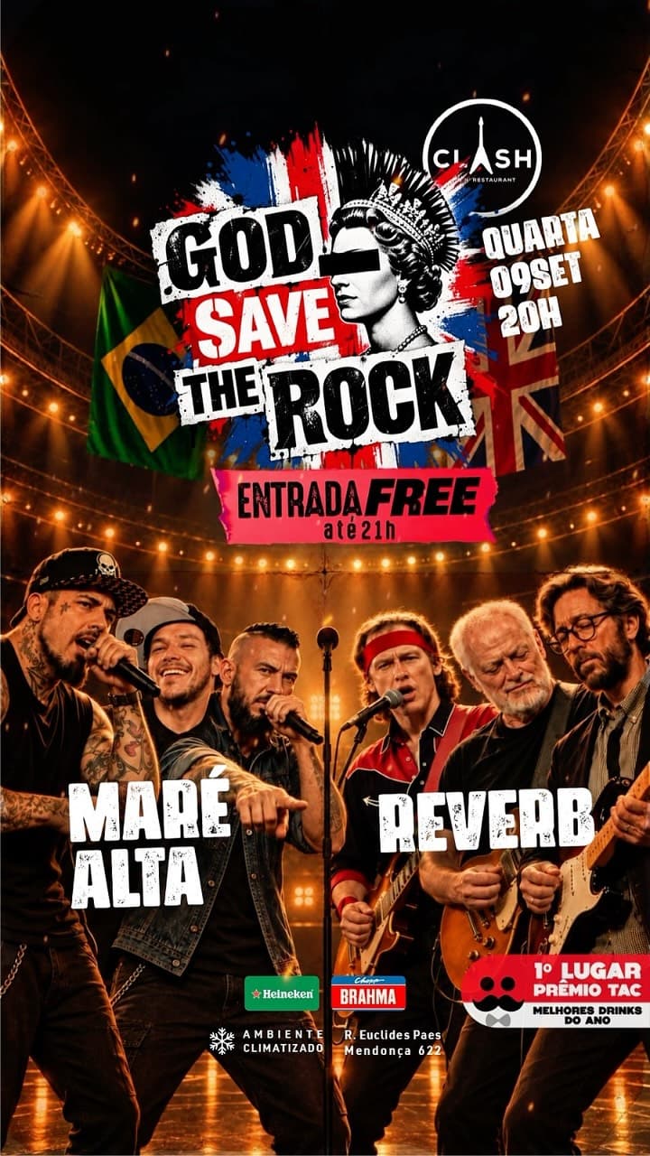Flyer de Reverb e Maré Alta