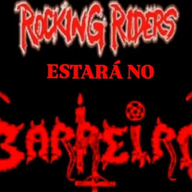 Flyer de Rocking Riders, Scalped Oficial e mais 7 artistas