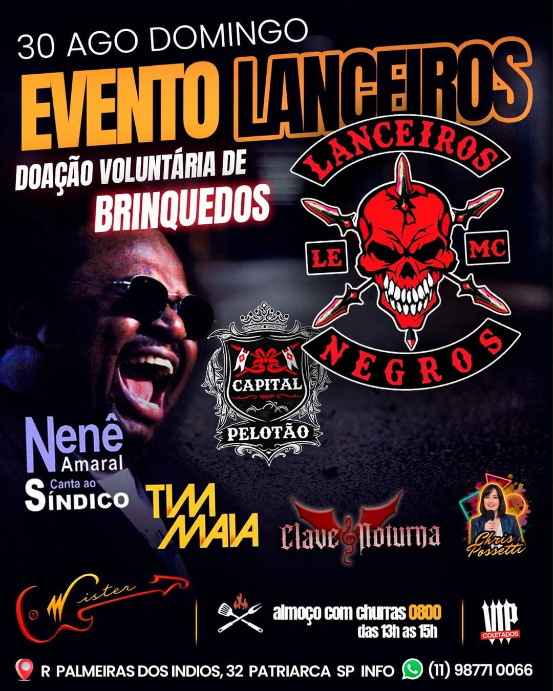 Flyer de Nenê Amaral