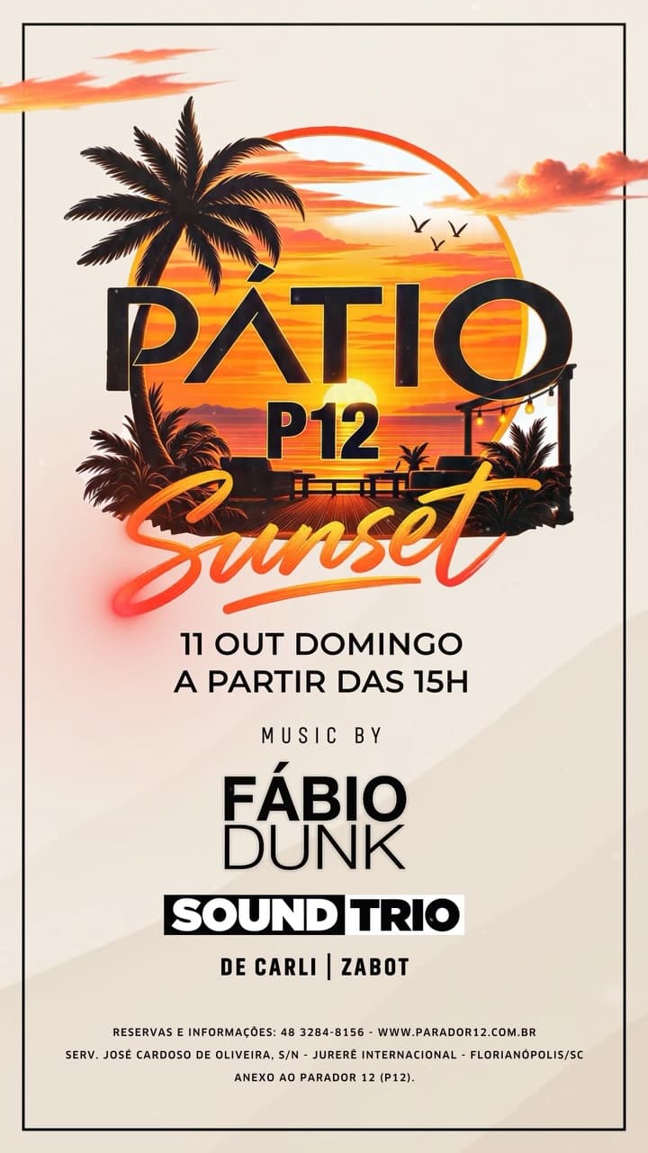 Flyer de Fábio Dunk e Soundtrio