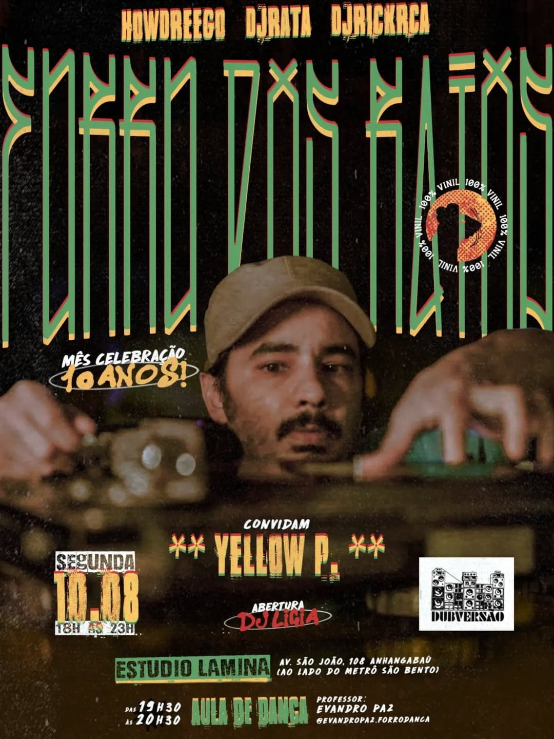 Flyer de Forró dos Ratos e mais 6 artistas