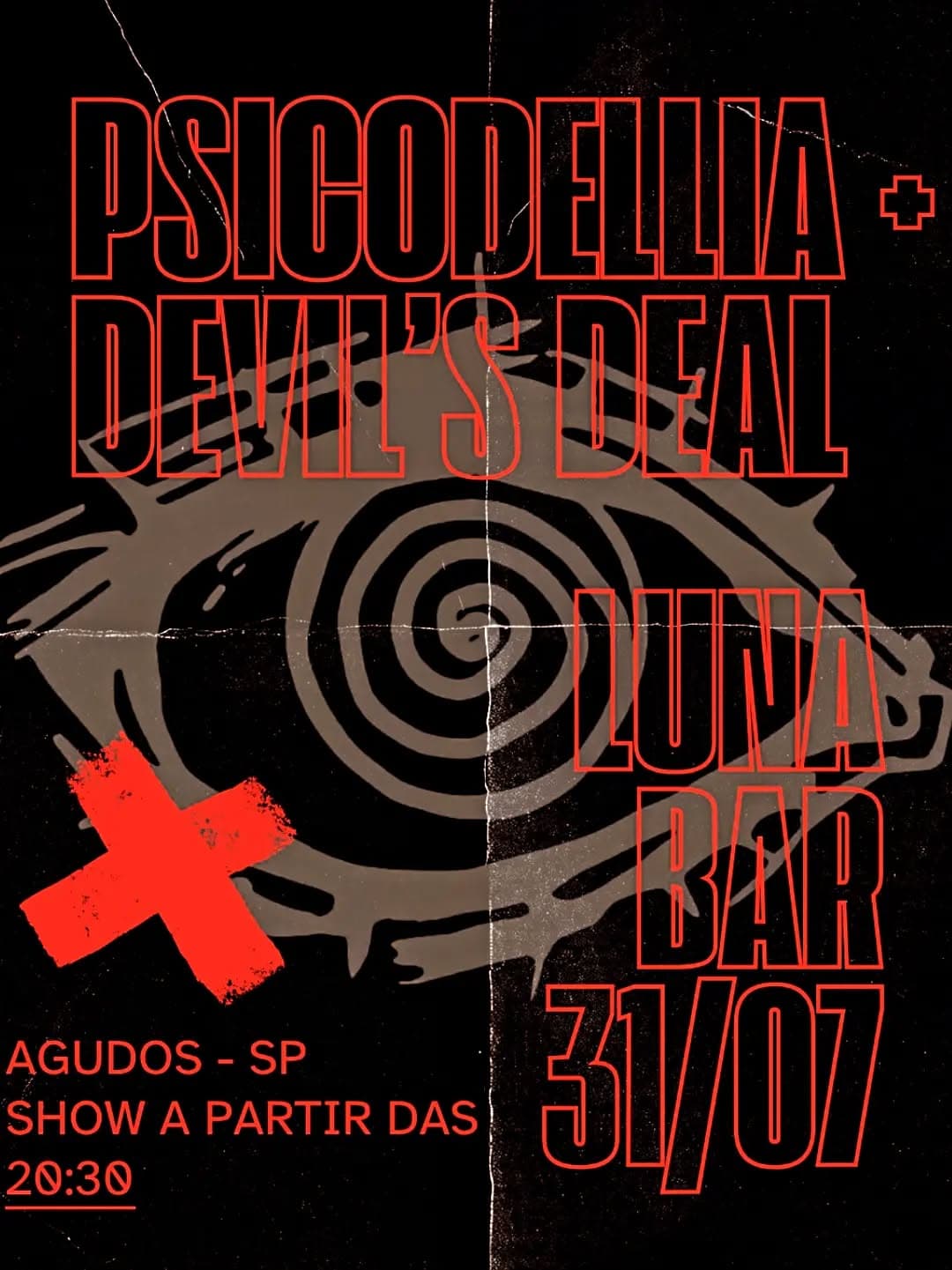 Flyer de Psicodellia e Devil's Deal