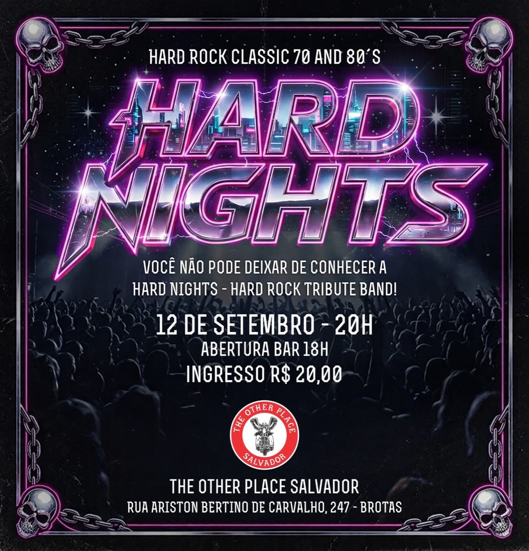 Flyer de Hard Nights